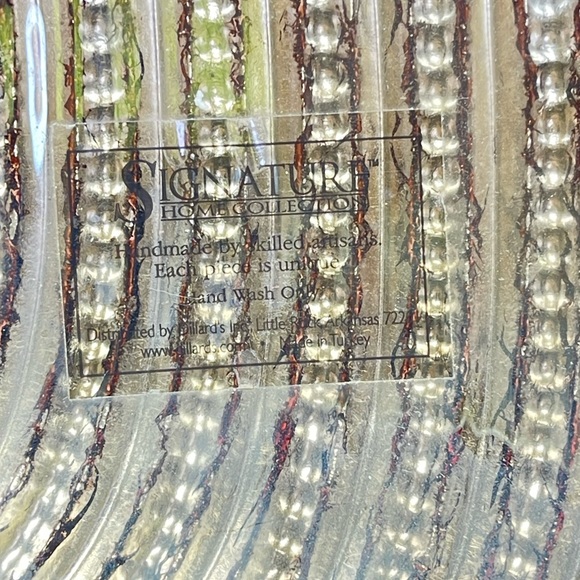 Signature Home Collections Silver, Brown Iridescent Shell Bowl Made In Turkey - Picture 6 of 16